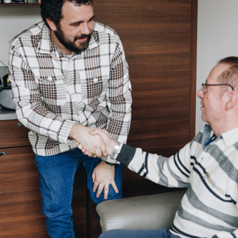 21 01 2025 ZPMH Prinsenhof Medewerker Client Hand Interactie