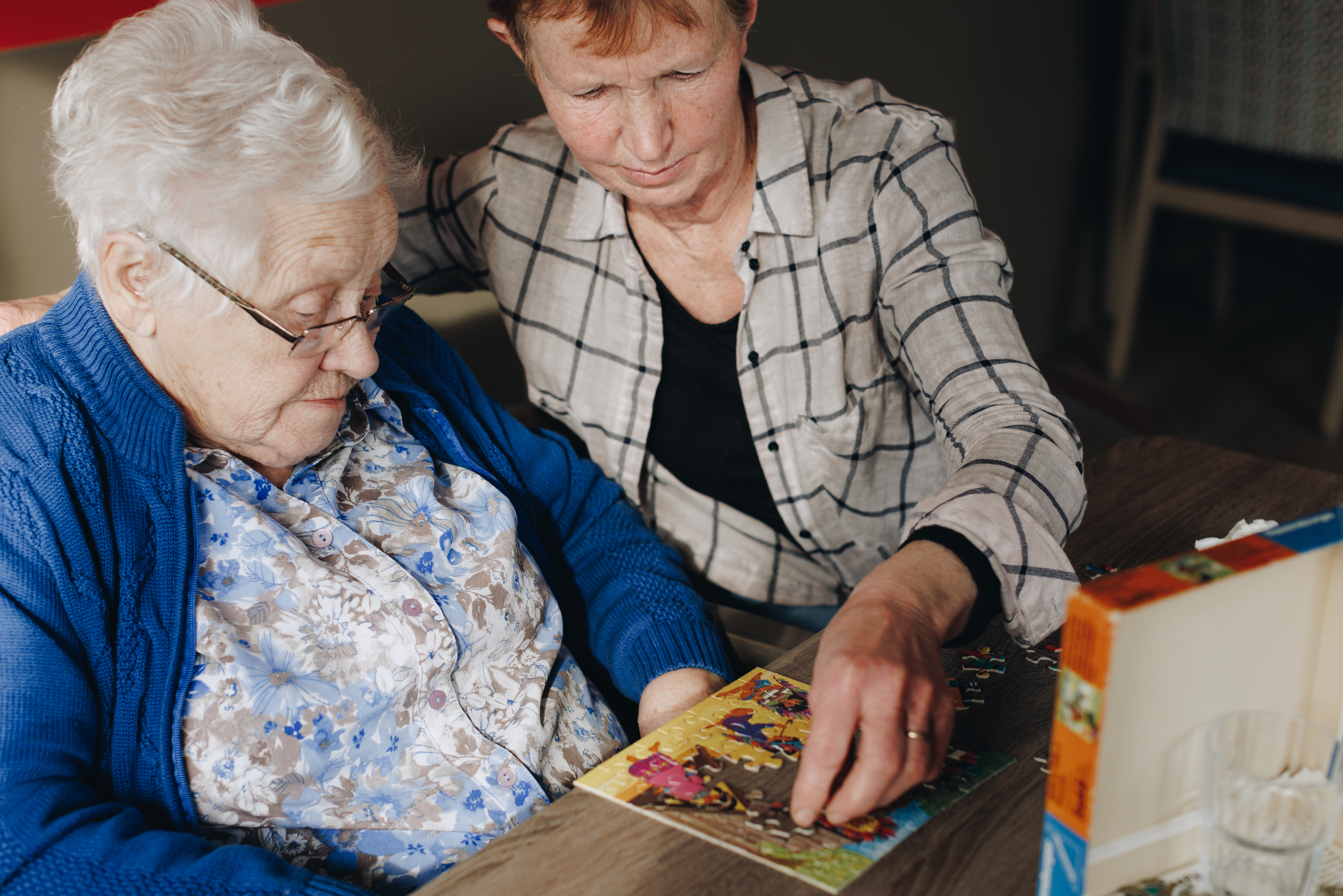 09 02 2023 Zorgpartners De Reehorst Bewoner Mantelzorger Puzzelen