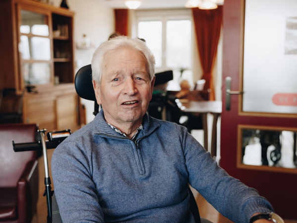 De Waterpoort Zorgpartners Bewoner Fiets Rolstoel Bewegen