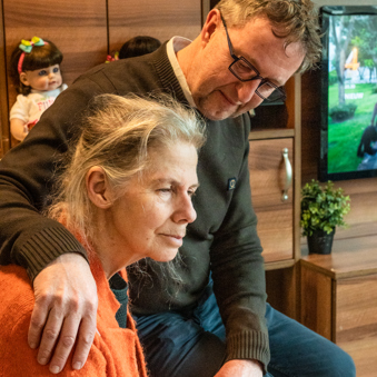 24 02 2023 Zorgpartners Prinsenhof Dementie Dzep Echtpaar Arm Hand