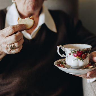 10 02 2023 Zorgpartners Savelberg Bewoner Koffie Koekje